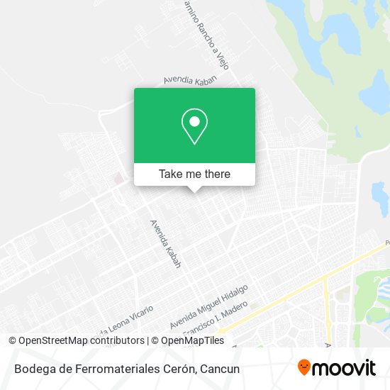 Bodega de Ferromateriales Cerón map