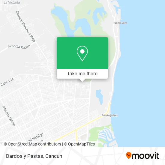 Dardos y Pastas map