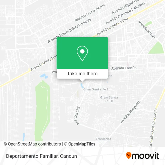 Departamento Familiar map