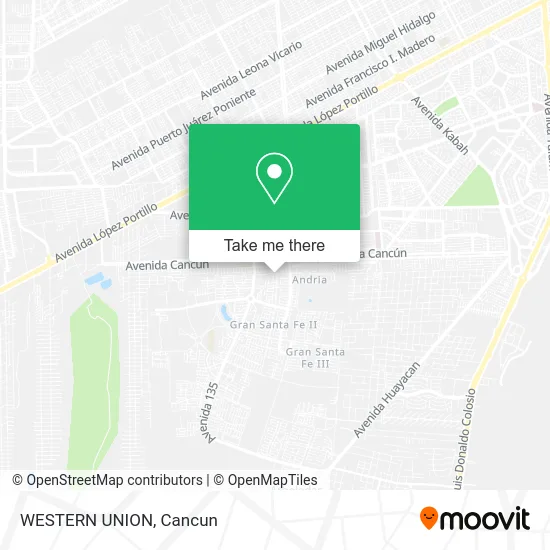 Mapa de WESTERN UNION