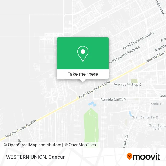 WESTERN UNION map