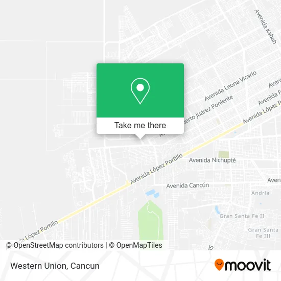 WESTERN UNION map