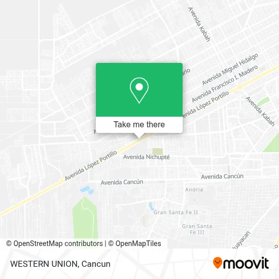 WESTERN UNION map