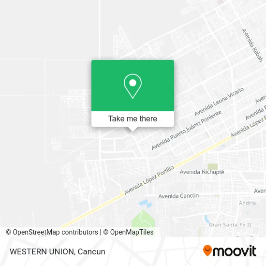 WESTERN UNION map