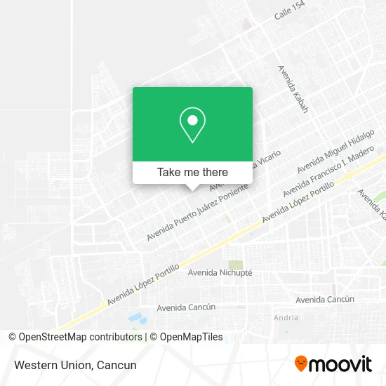 WESTERN UNION map