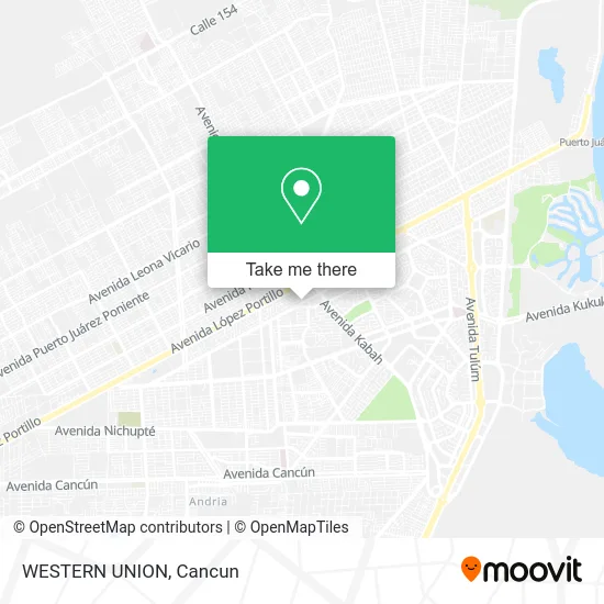 WESTERN UNION map
