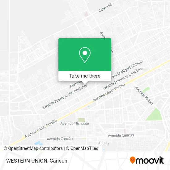 WESTERN UNION map