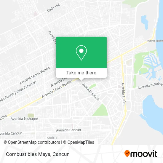 Combustibles Maya map