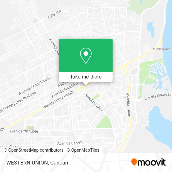 WESTERN UNION map