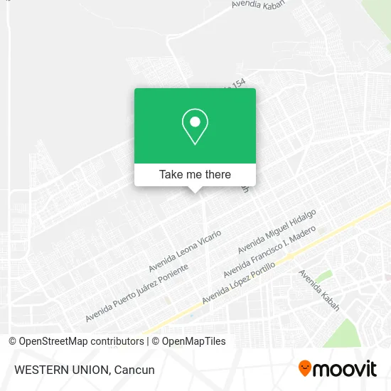 WESTERN UNION map