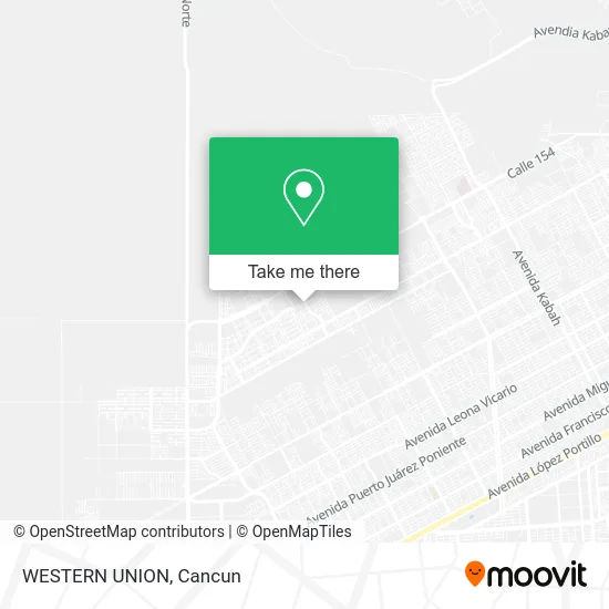 WESTERN UNION map