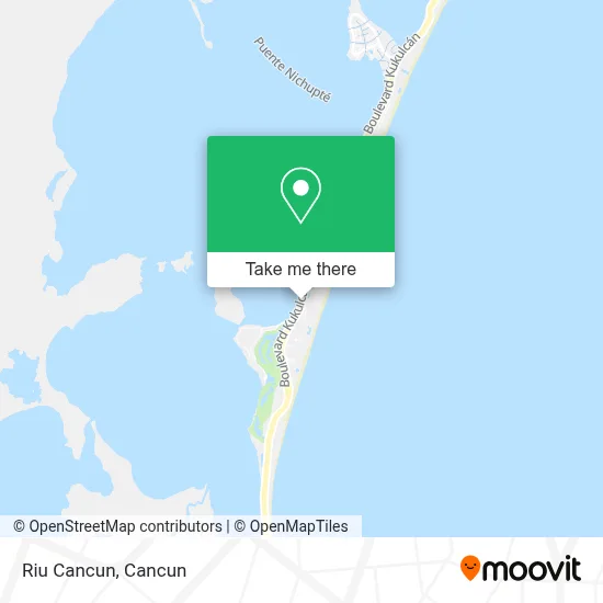 Riu Cancun map