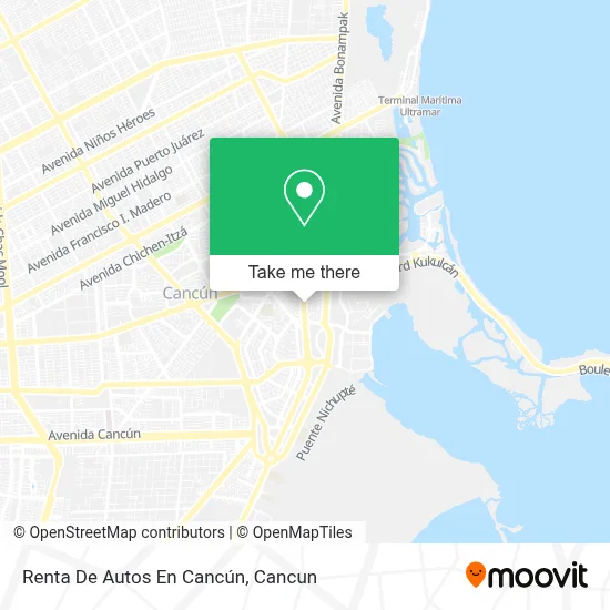 Renta De Autos En Cancún map