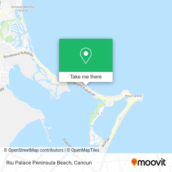 Riu Palace Peninsula Beach map