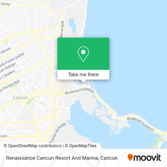 Renaissance Cancun Resort And Marina map