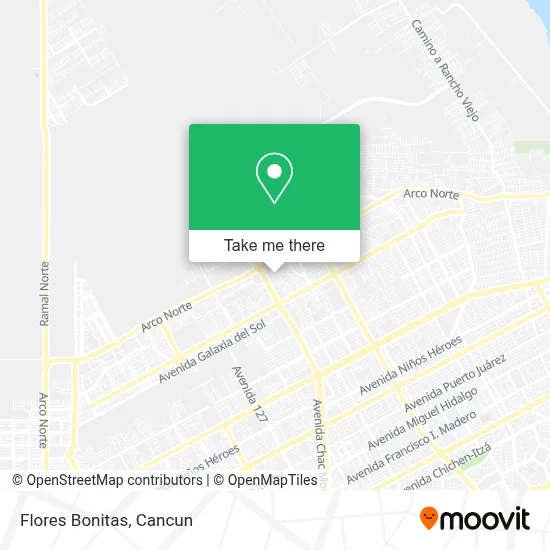 Flores Bonitas map