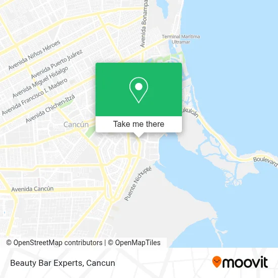 Beauty Bar Experts map