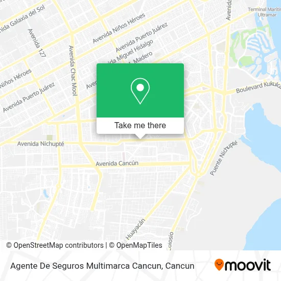 Agente De Seguros Multimarca Cancun map