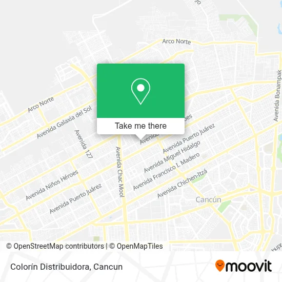Colorín Distribuidora map