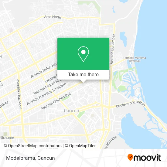 Modelorama map