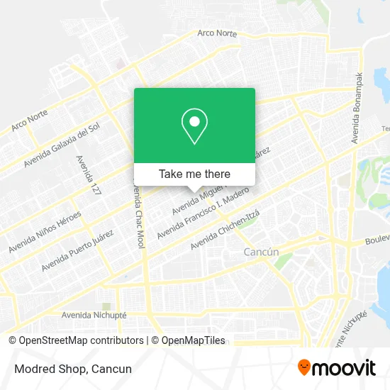 Modred Shop map