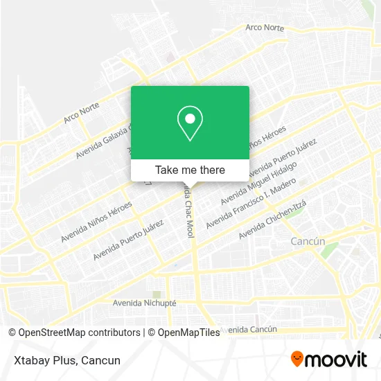 Xtabay Plus map