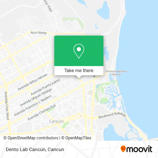 Dento Lab Cancún map