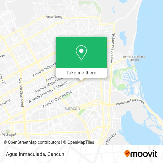 Agua Inmaculada map