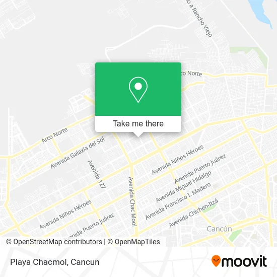Playa Chacmol map