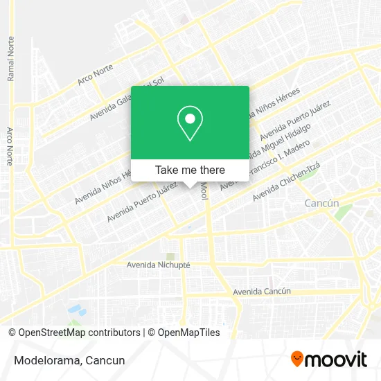 Modelorama map