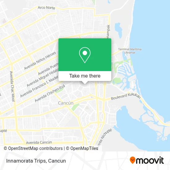 Innamorata Trips map