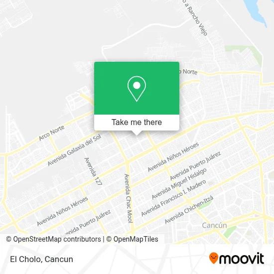 El Cholo map