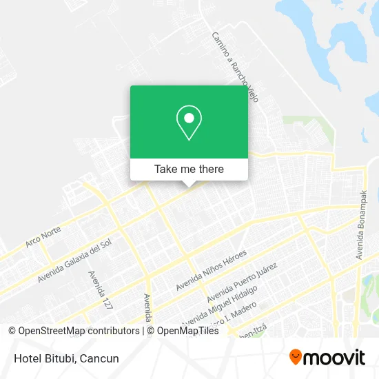 Hotel Bitubi map