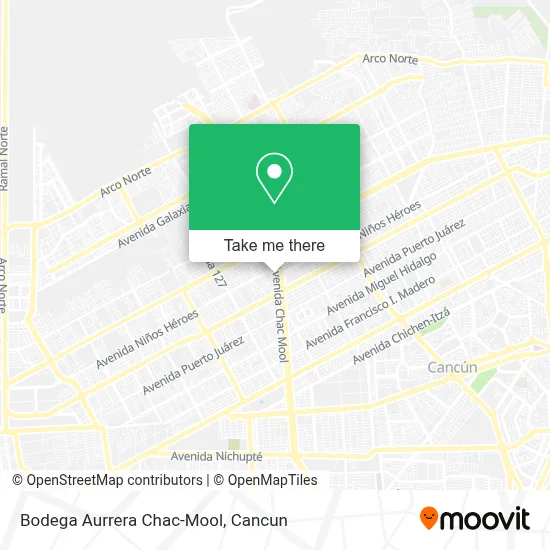 Bodega Aurrera Chac-Mool map