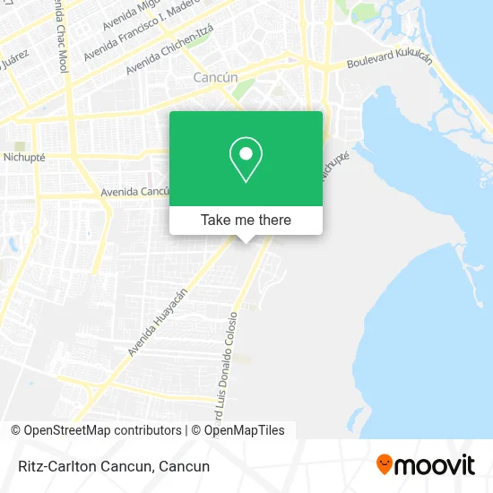 Ritz-Carlton Cancun map