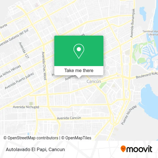Autolavado El Papi map