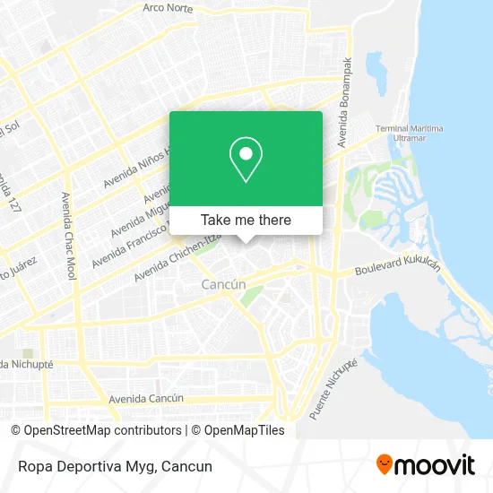 Ropa Deportiva Myg map