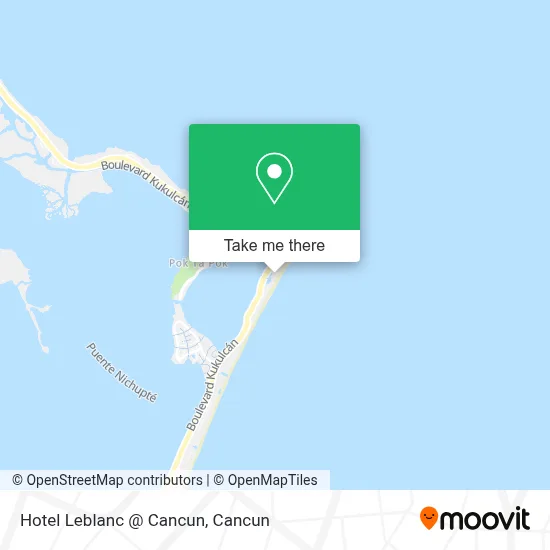 Hotel Leblanc @ Cancun map