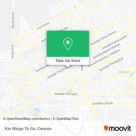 Kin Wings To Go map