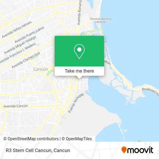 R3 Stem Cell Cancun map
