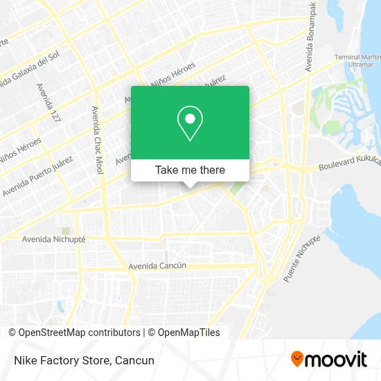 Nike Factory Store map