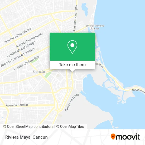 Riviera Maya map