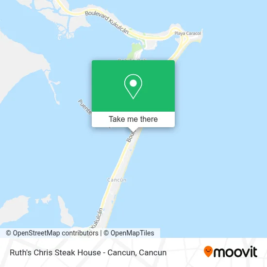 Ruth's Chris Steak House - Cancun map