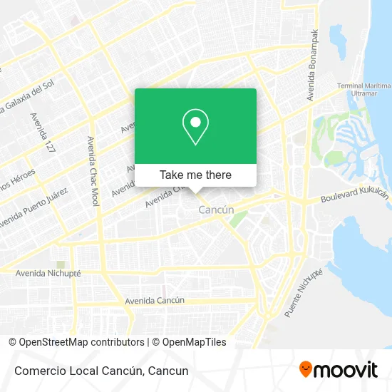 Comercio Local Cancún map