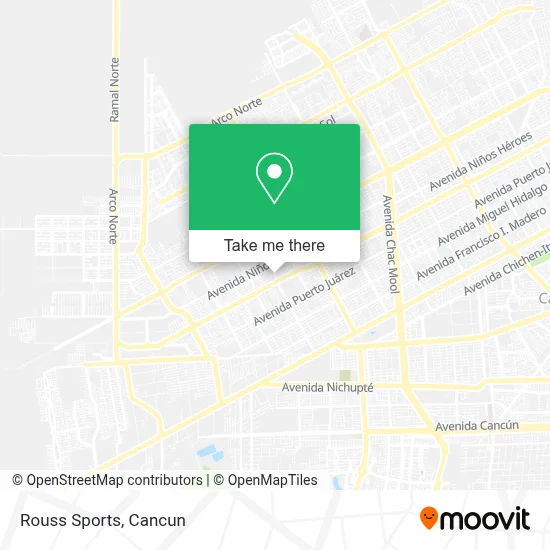 Rouss Sports map