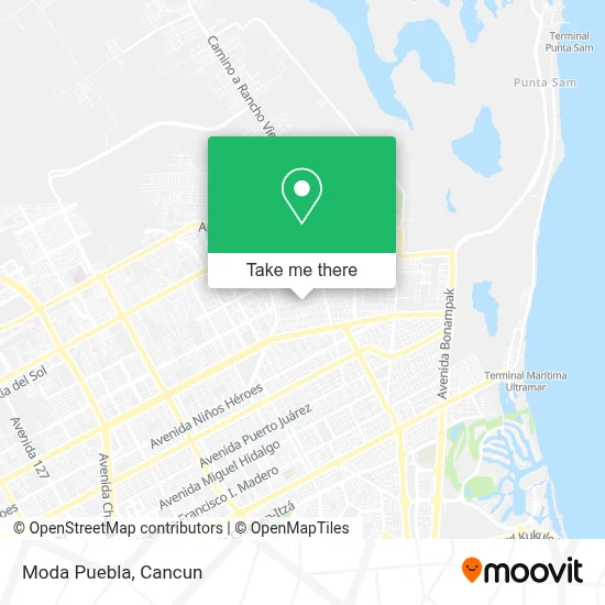 Moda Puebla map