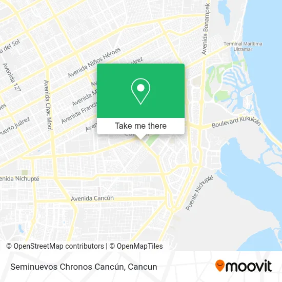 Seminuevos Chronos Cancún map