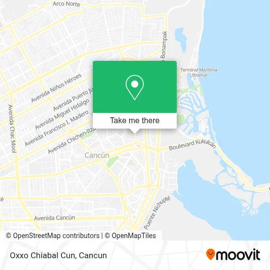 Oxxo Chiabal Cun map