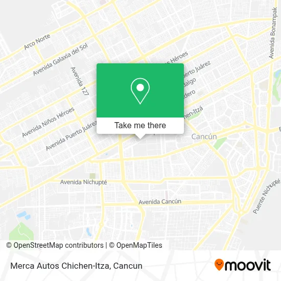 Merca Autos Chichen-Itza map