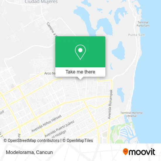 Modelorama map